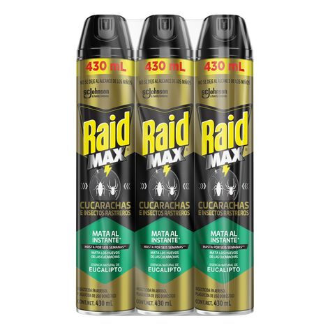 Insecticida Eucalipto Raid Max 3/430 ml